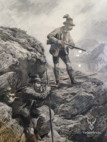 Auf der Gemsjagd (Alpesi zergevadászat)