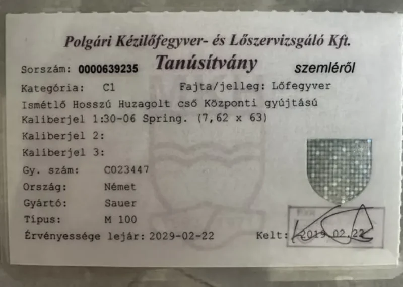 Eladó Sauer 100 Classic 30-06 néhányszor használt golyós vadászpuska szett